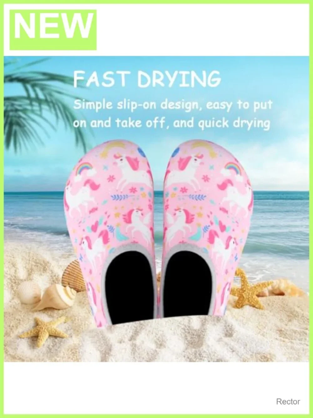 Kids Water Shoes Quick-Dry Barefoot Aqua Socks Non-Slip Beach Swim